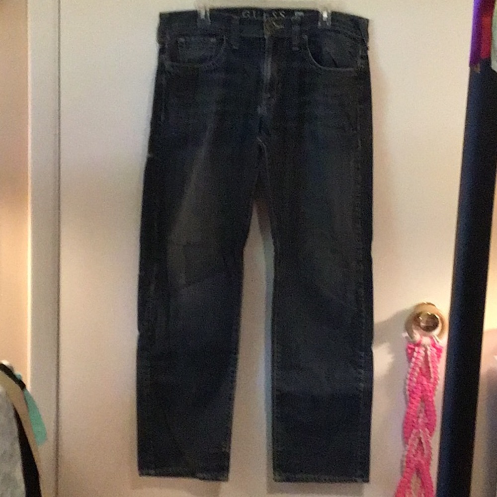 Men’s Guess Stone Washed Blue Jeans